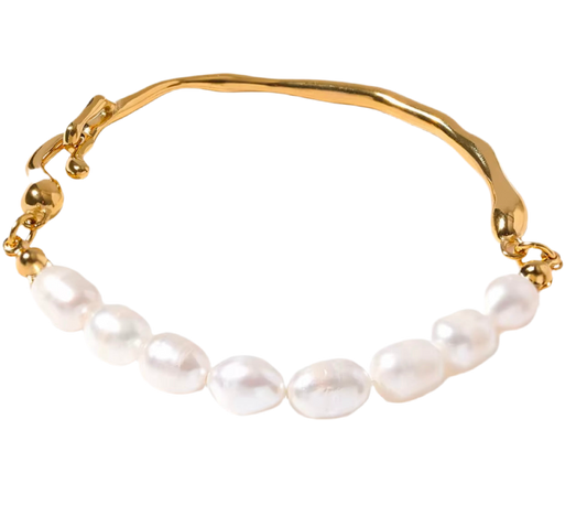 Low tide — Pearl & Molten Bangle