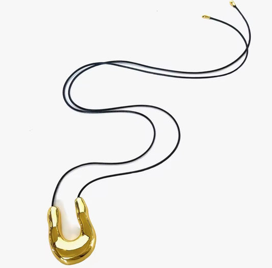 Eris Pendant Necklace — U-Shape Gold Plated