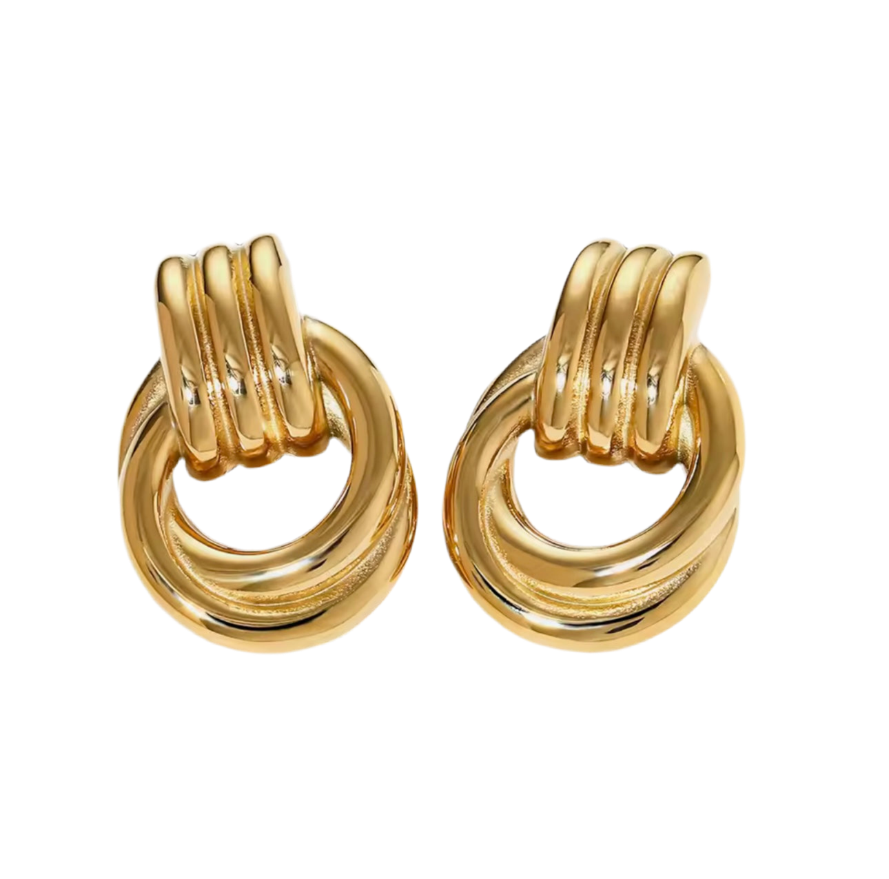 Knoted Hoops —  Earrings