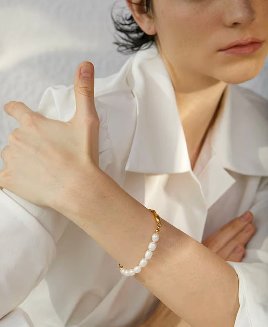 Low tide — Pearl & Molten Bangle