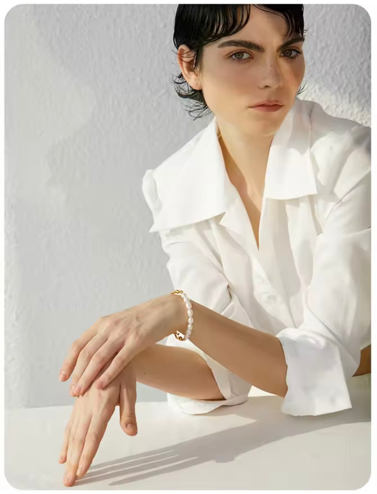 Low tide — Pearl & Molten Bangle