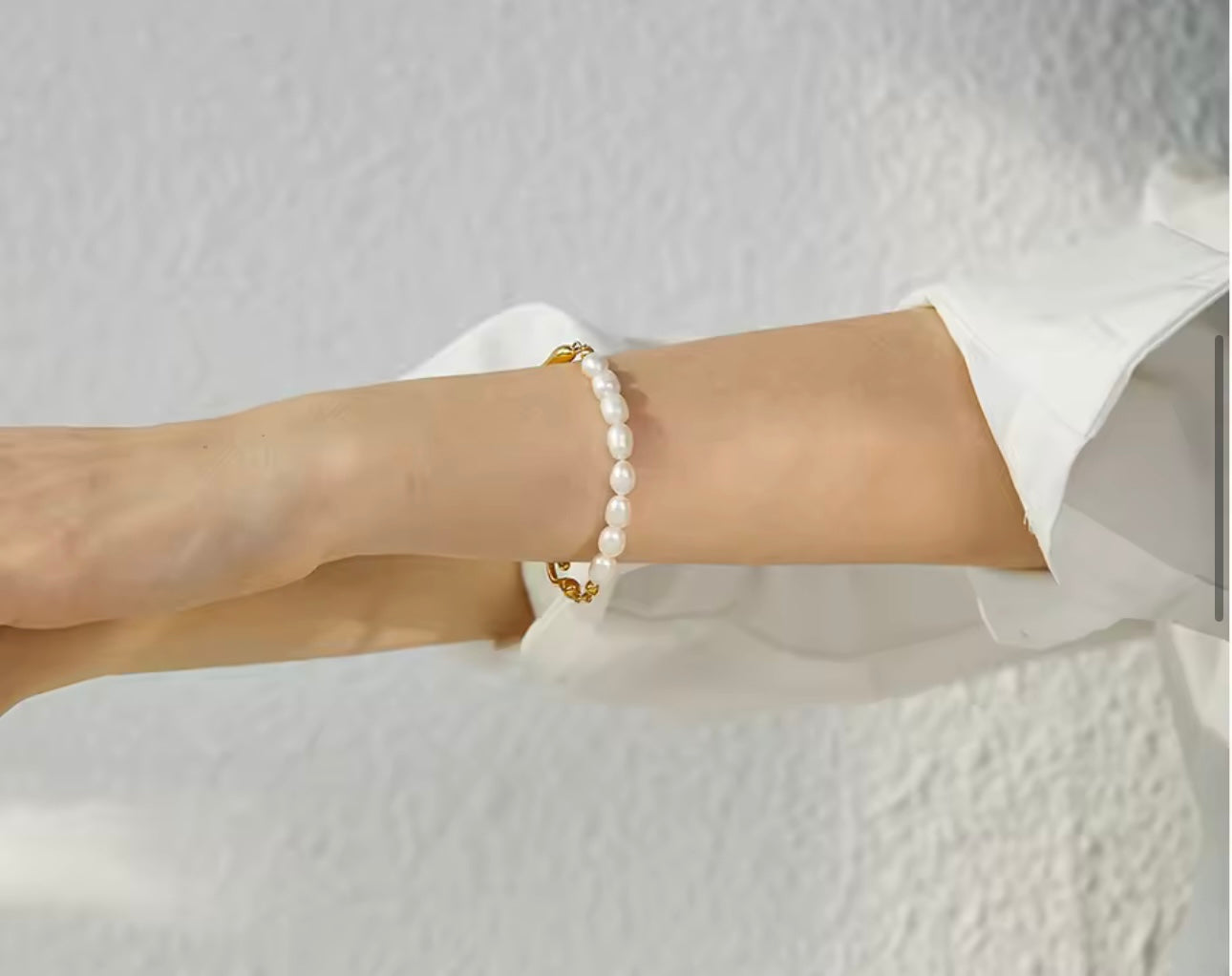 Low tide — Pearl & Molten Bangle