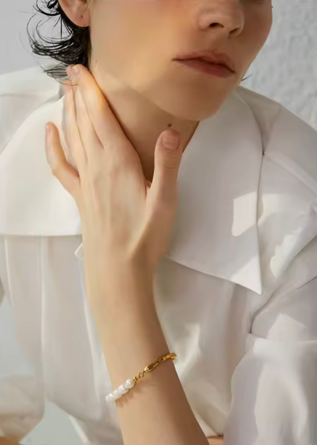 Low tide — Pearl & Molten Bangle